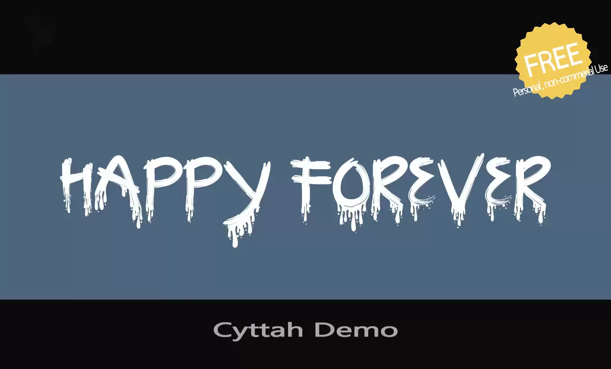 「Cyttah-Demo」字体效果图