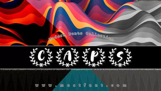 「CAPS」字体排版图片