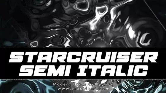 Typographic Design of Starcruiser-Semi-Italic