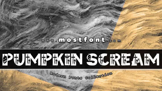 「Pumpkin-Scream」字体排版样式