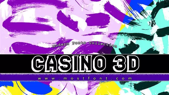 「Casino-3D」字体排版图片