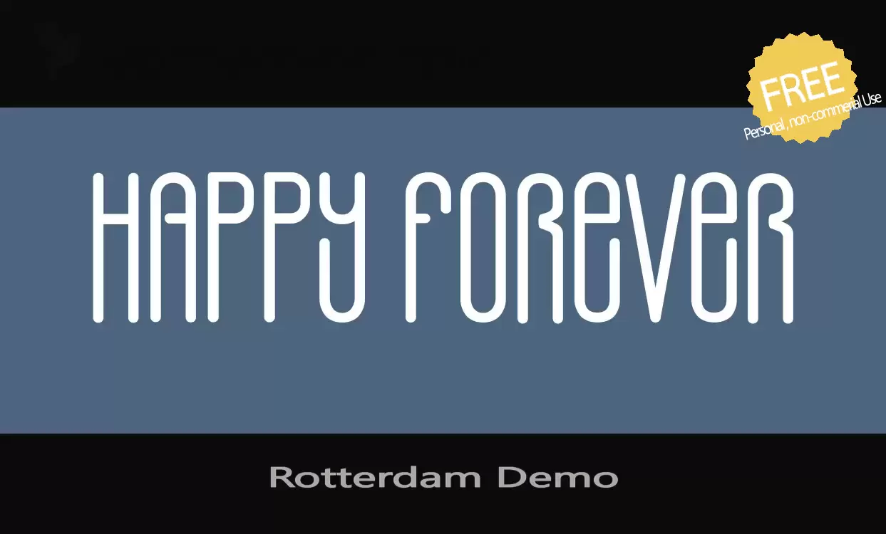 「Rotterdam-Demo」字体效果图
