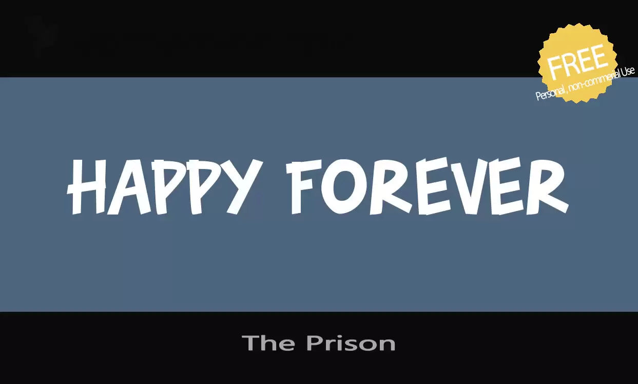 Font Sample of The-Prison