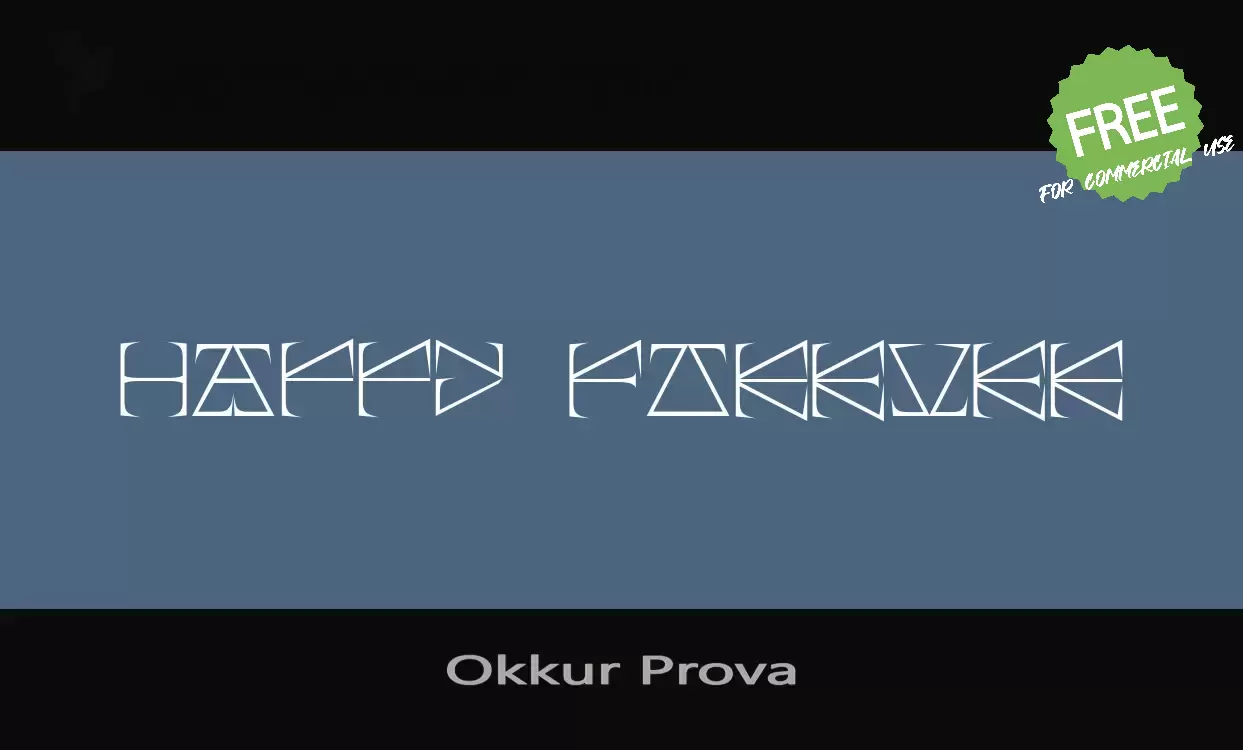 「Okkur-Prova」字体效果图