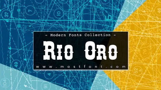 「Rio-Oro」字体排版图片