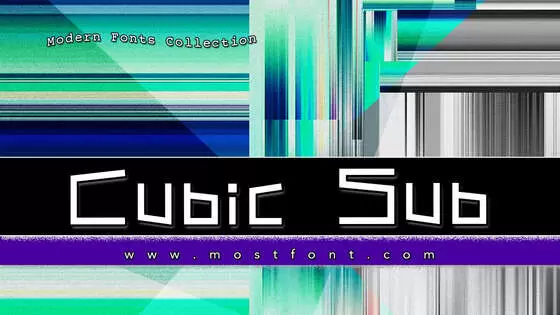 「Cubic-Sub」字体排版图片