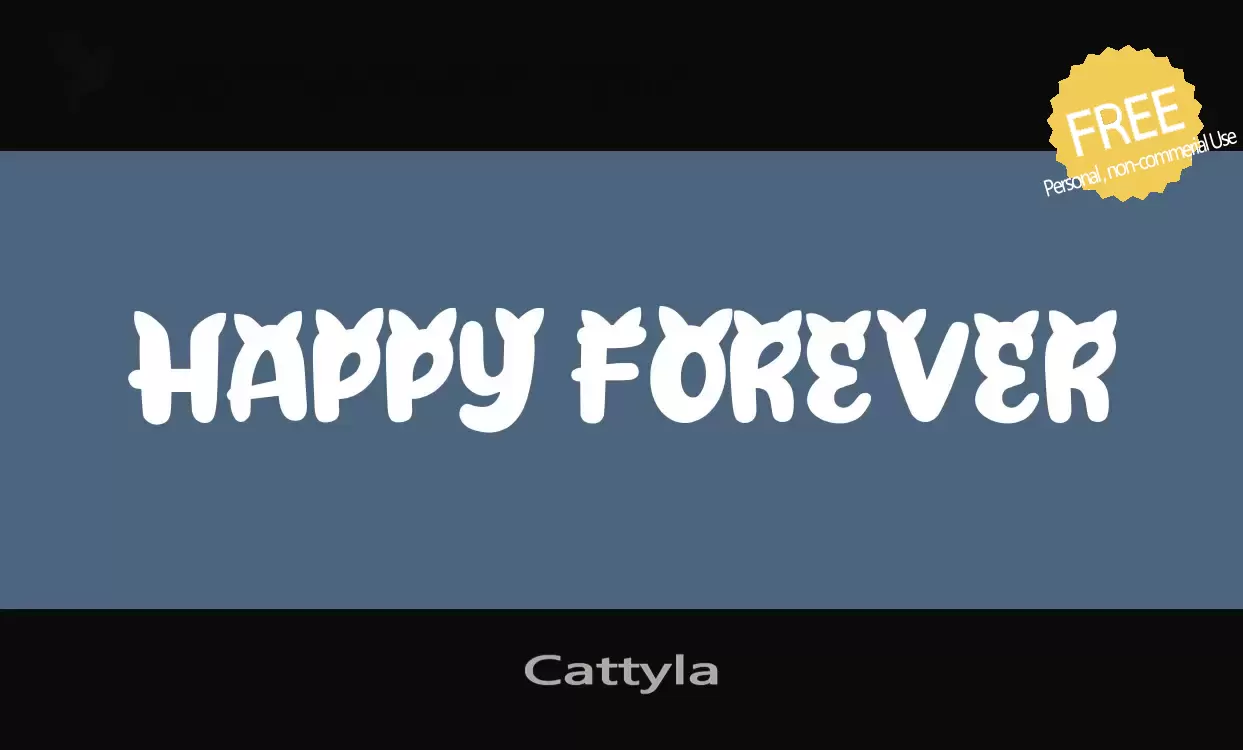 「Cattyla」字体效果图