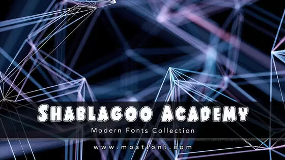 Typographic Design of Shablagoo-Academy