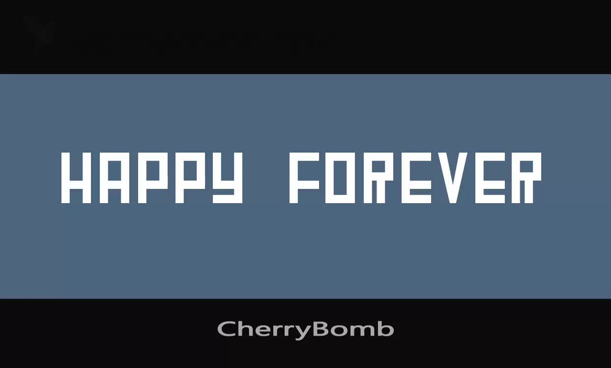 「CherryBomb」字体效果图