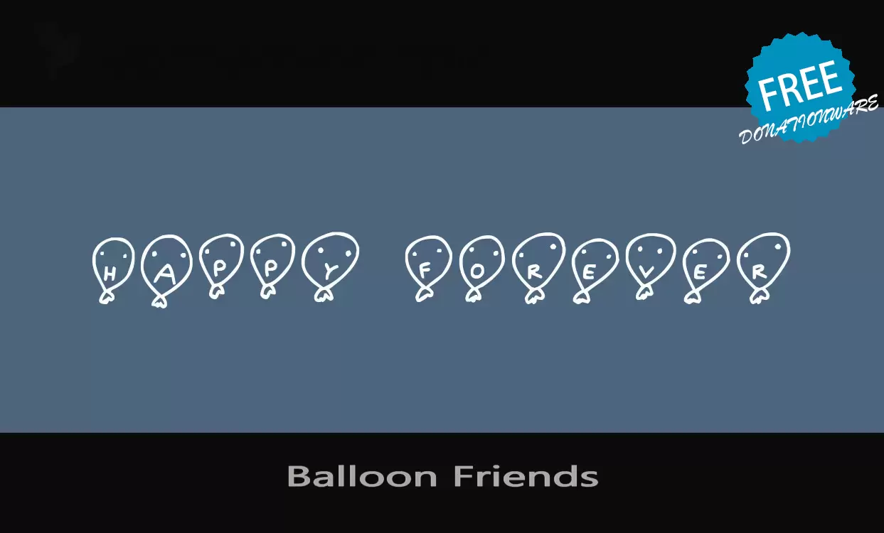 「Balloon-Friends」字体效果图