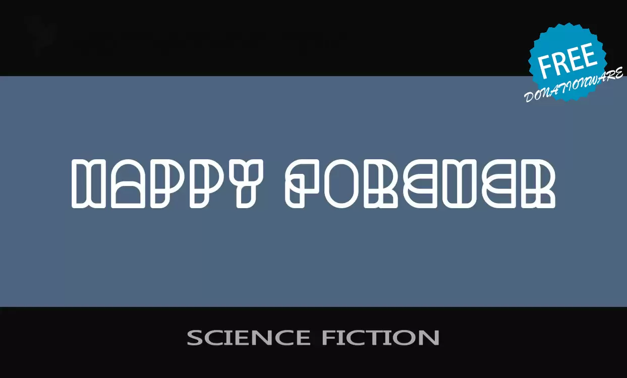 「SCIENCE-FICTION」字体效果图