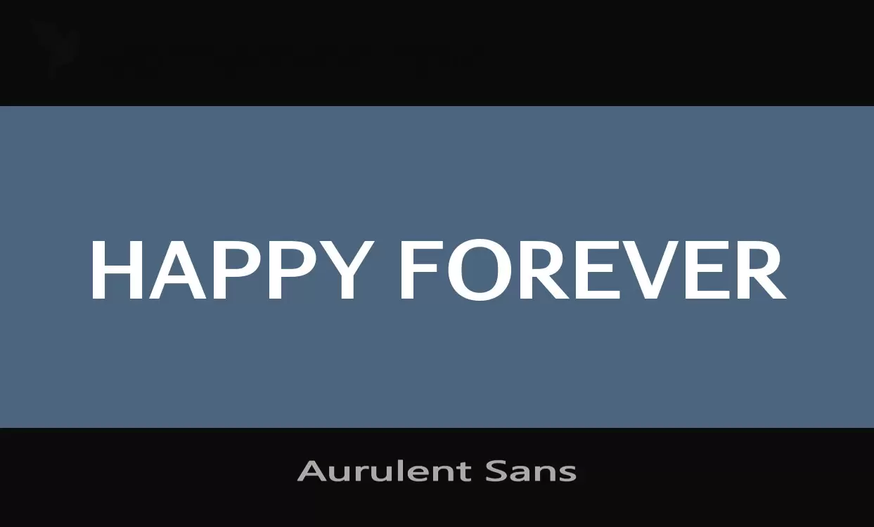 「Aurulent-Sans」字体效果图