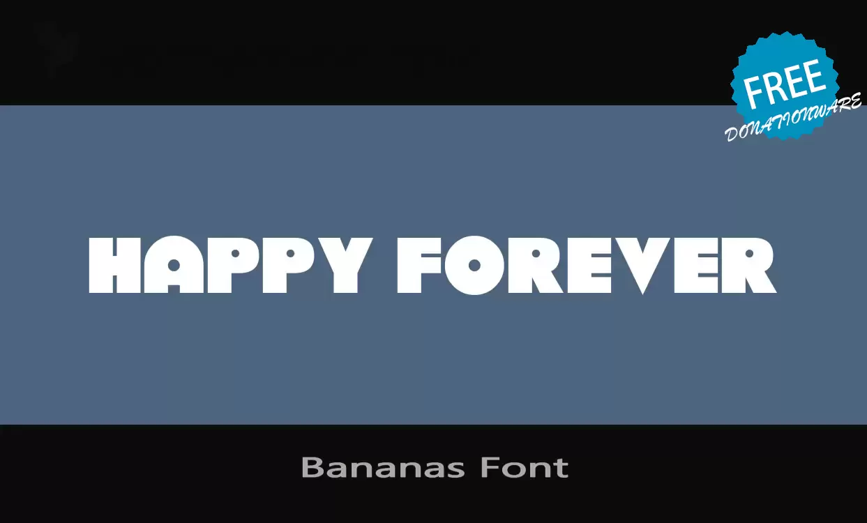 Sample of Bananas-Font