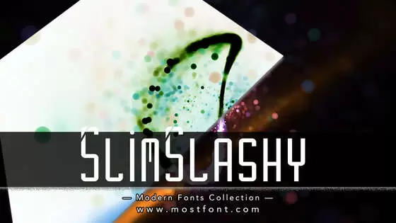 「SlimSlashy」字体排版图片