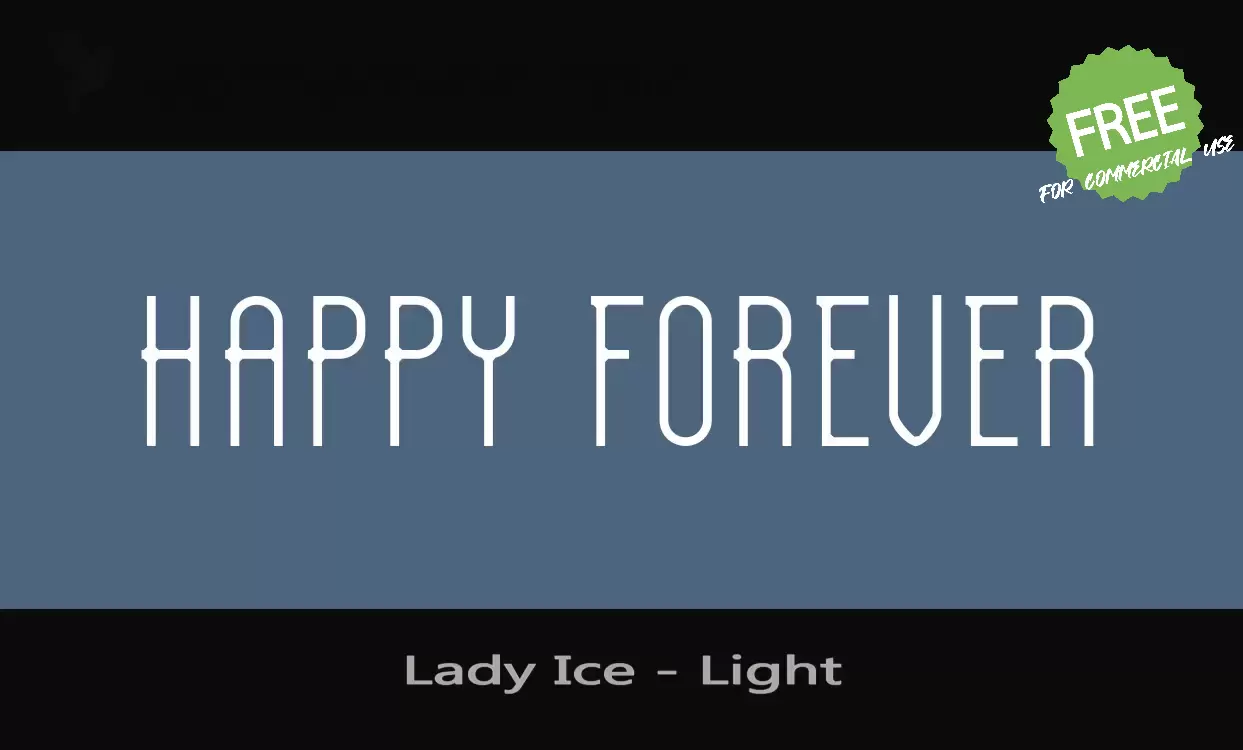 「Lady-Ice---Light」字体效果图