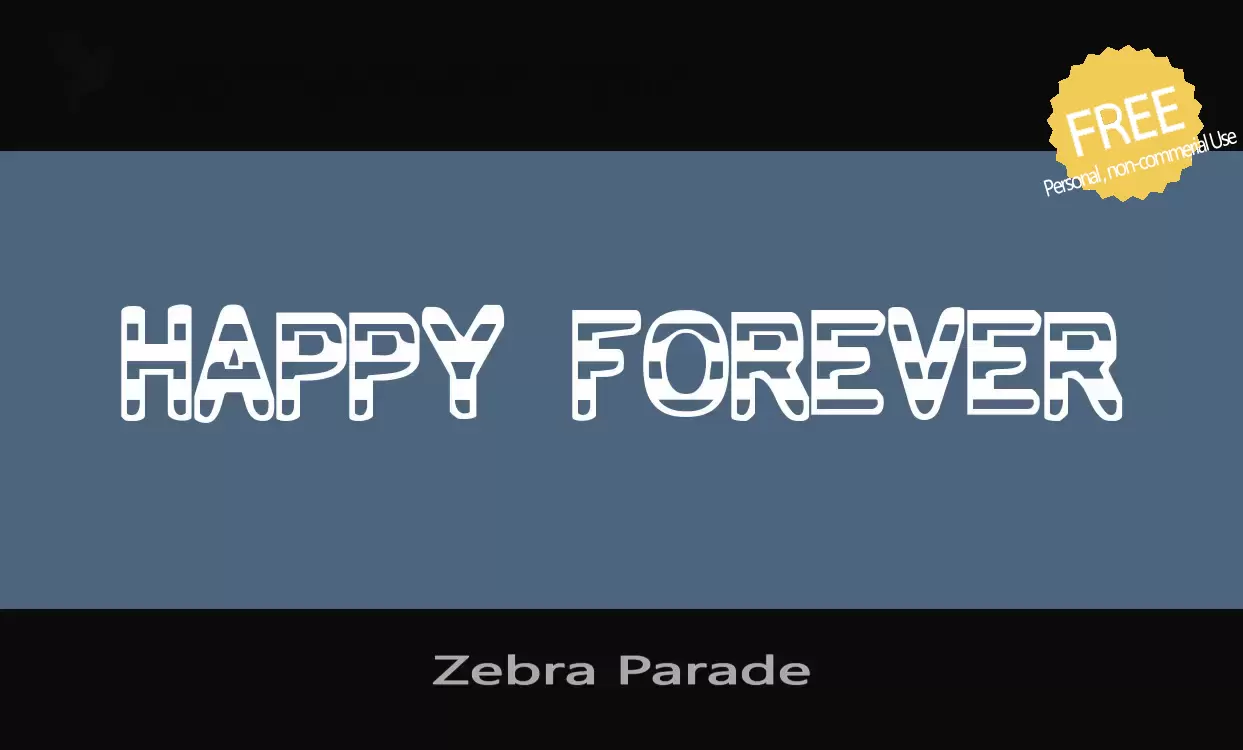 Sample of Zebra-Parade