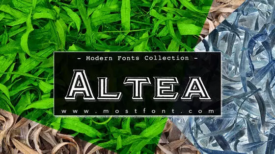 Typographic Design of Altea