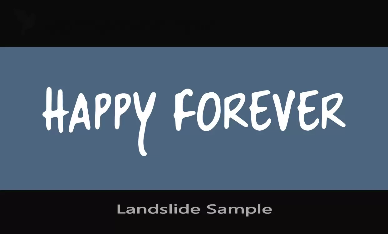 「Landslide-Sample」字体效果图