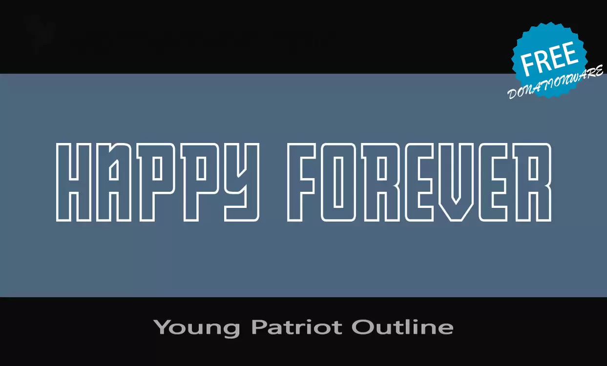 「Young-Patriot-Outline」字体效果图