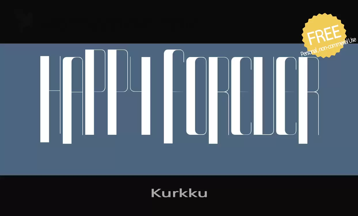 Font Sample of Kurkku