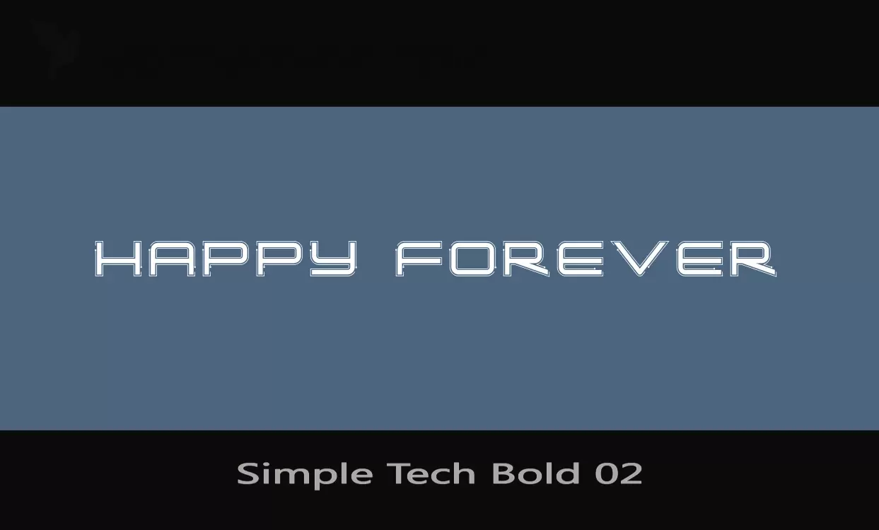 Font Sample of Simple-Tech-Bold-02