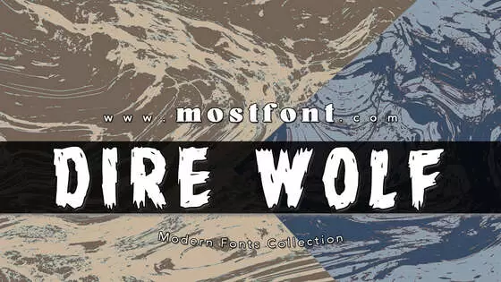 「Dire-Wolf」字体排版样式