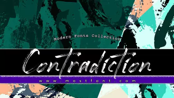 「Contradiction」字体排版图片