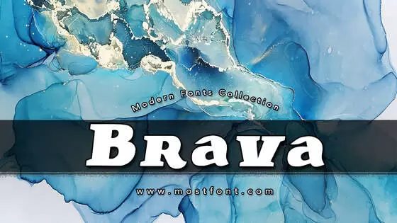 「Brava」字体排版图片