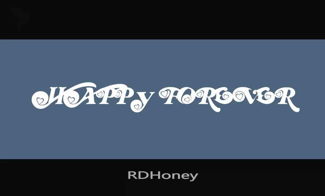 「RDHoney」字体效果图