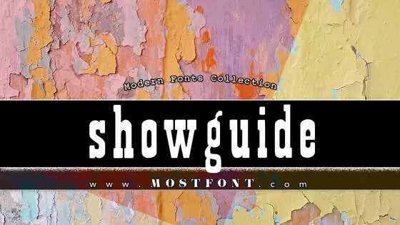 「Showguide」字体排版图片