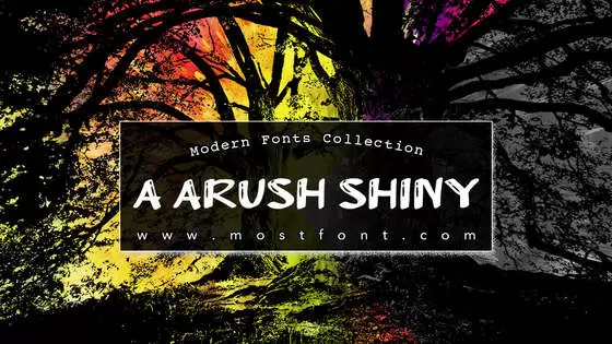 Typographic Design of A-Arush-Shiny