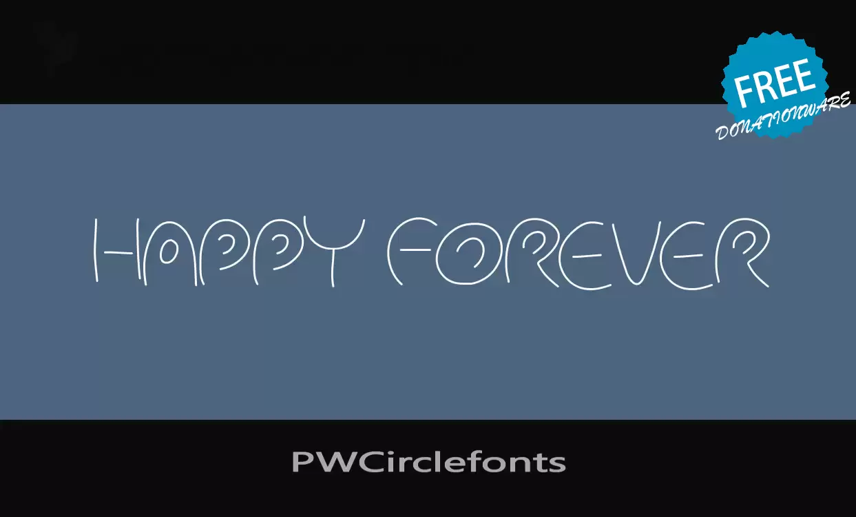 Sample of PWCirclefonts