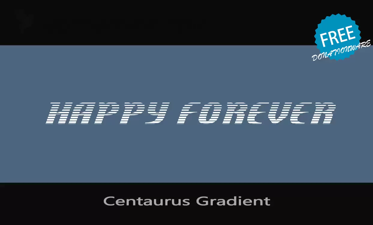 Font Sample of Centaurus-Gradient