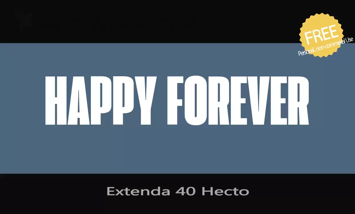 「Extenda-40-Hecto」字体效果图