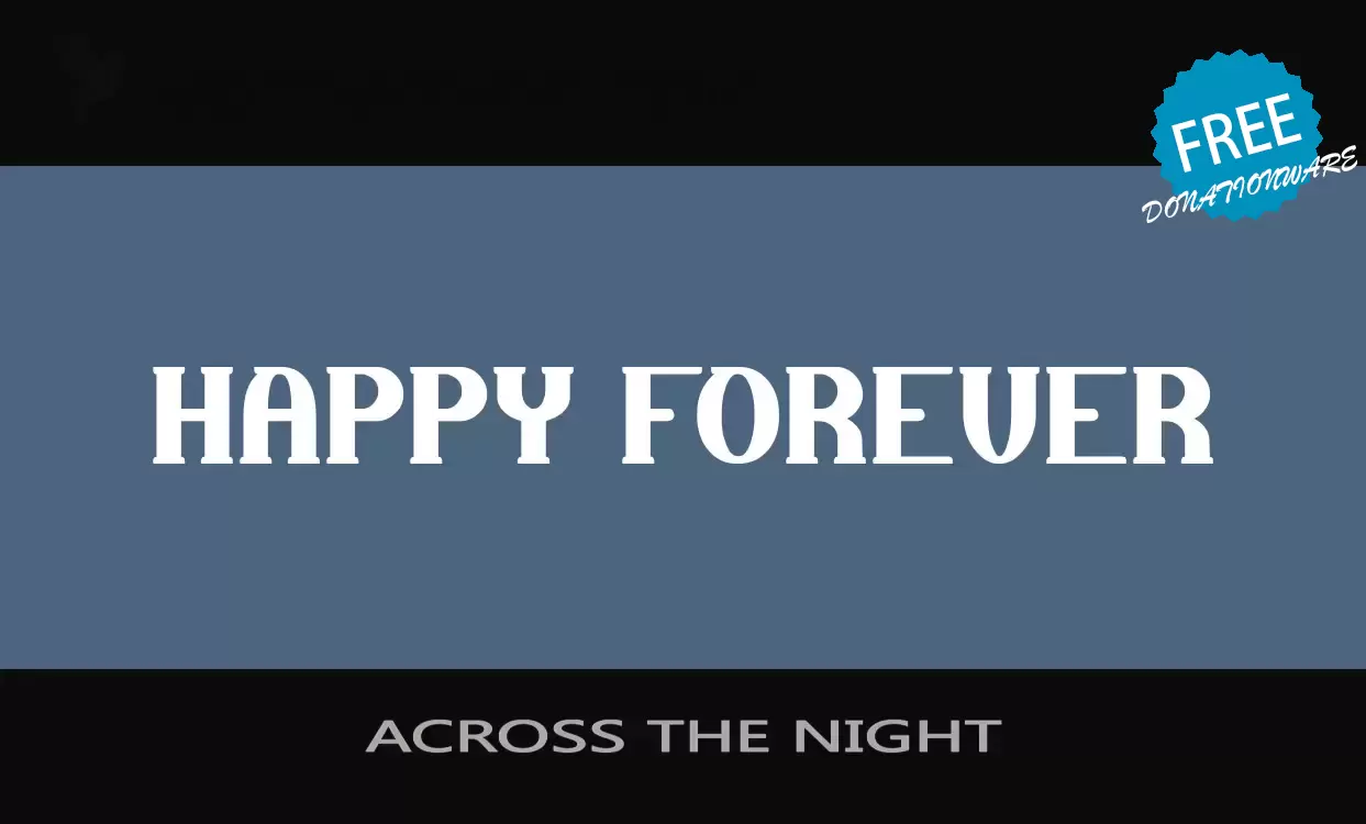「ACROSS-THE-NIGHT」字体效果图