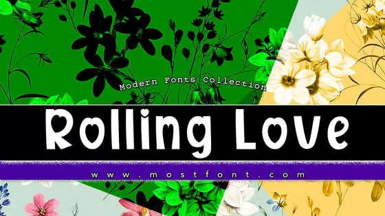 「Rolling-Love」字体排版图片