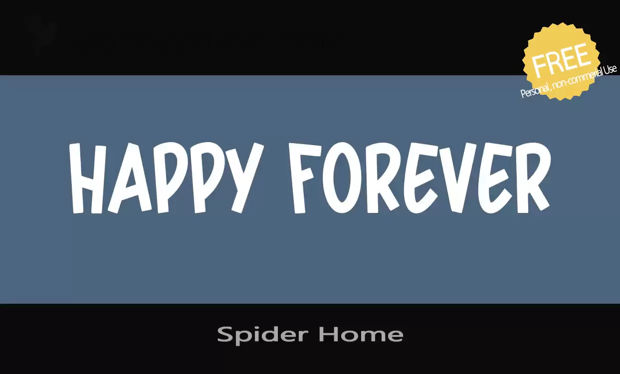 「Spider-Home」字体效果图