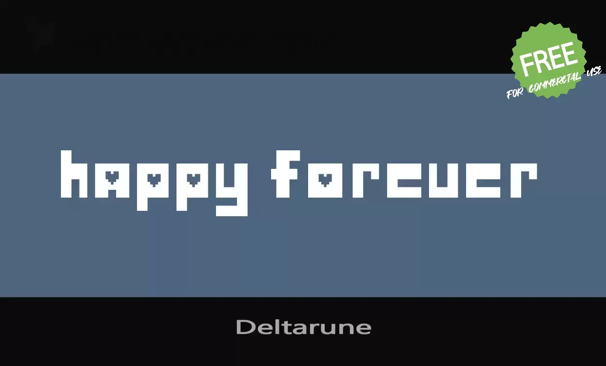 「Deltarune」字体效果图