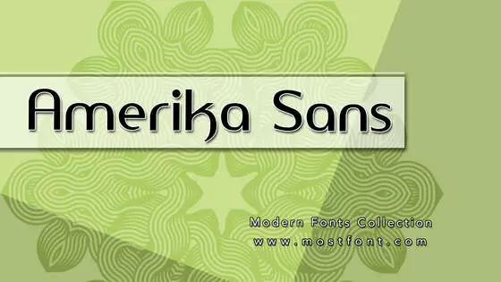 Typographic Design of Amerika-Sans