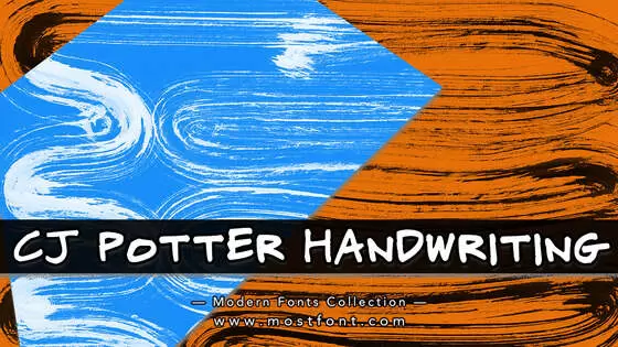 Typographic Design of CJ-Potter-Handwriting