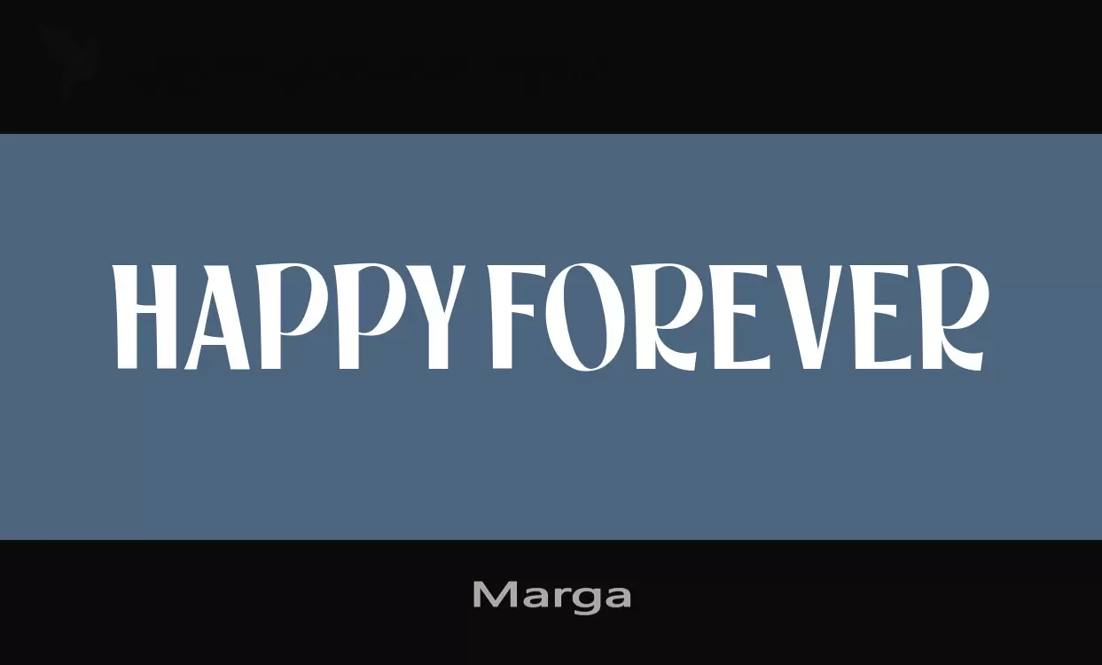 Font Sample of Marga