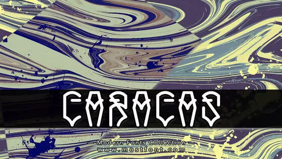 「Caracas」字体排版图片