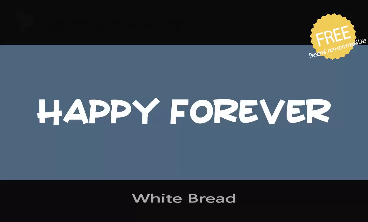 Font Sample of White-Bread