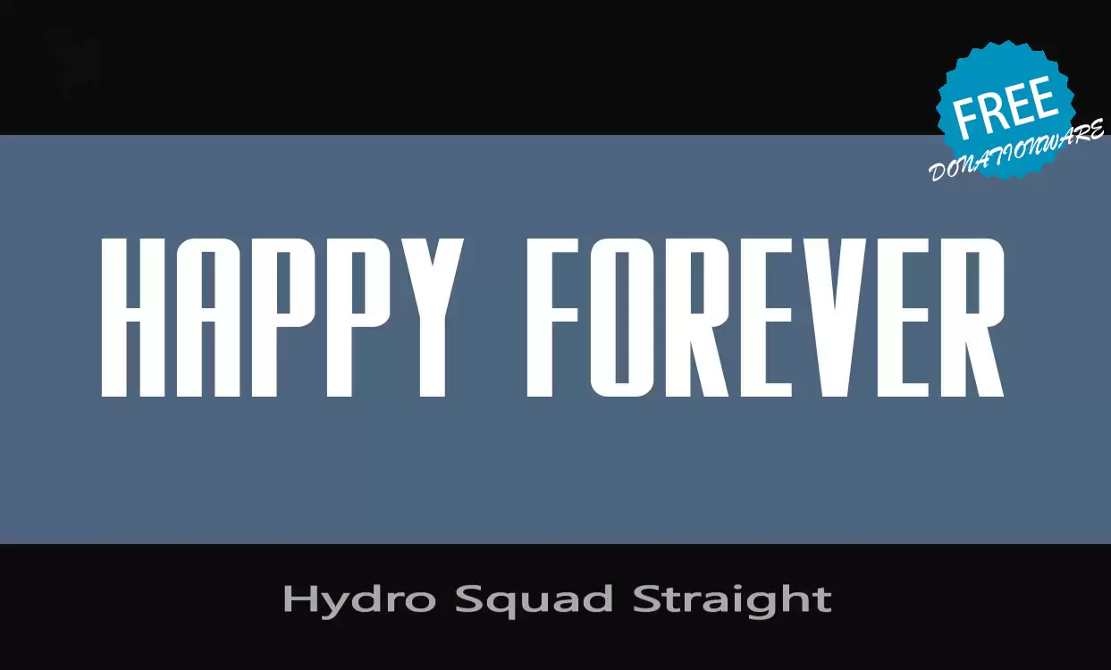 「Hydro-Squad-Straight」字体效果图