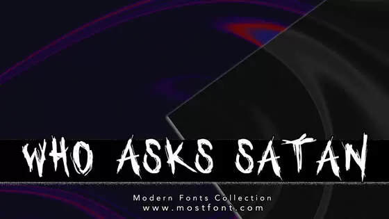 Typographic Design of Who-Asks-Satan