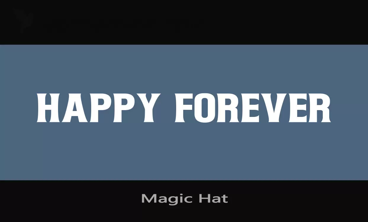 Font Sample of Magic-Hat