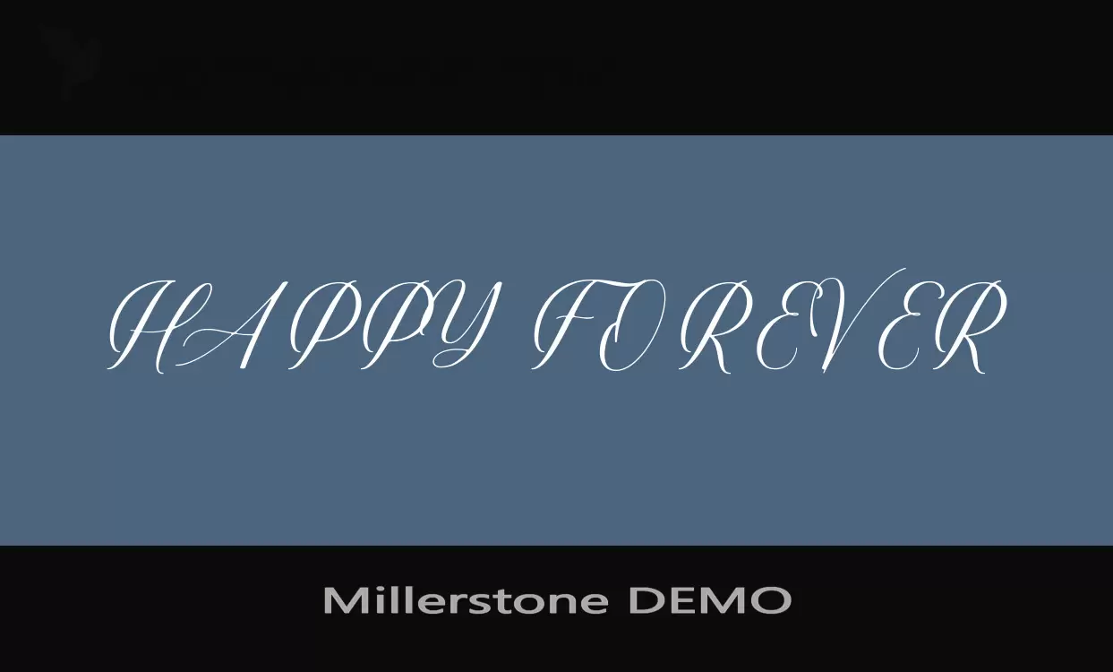 「Millerstone-DEMO」字体效果图