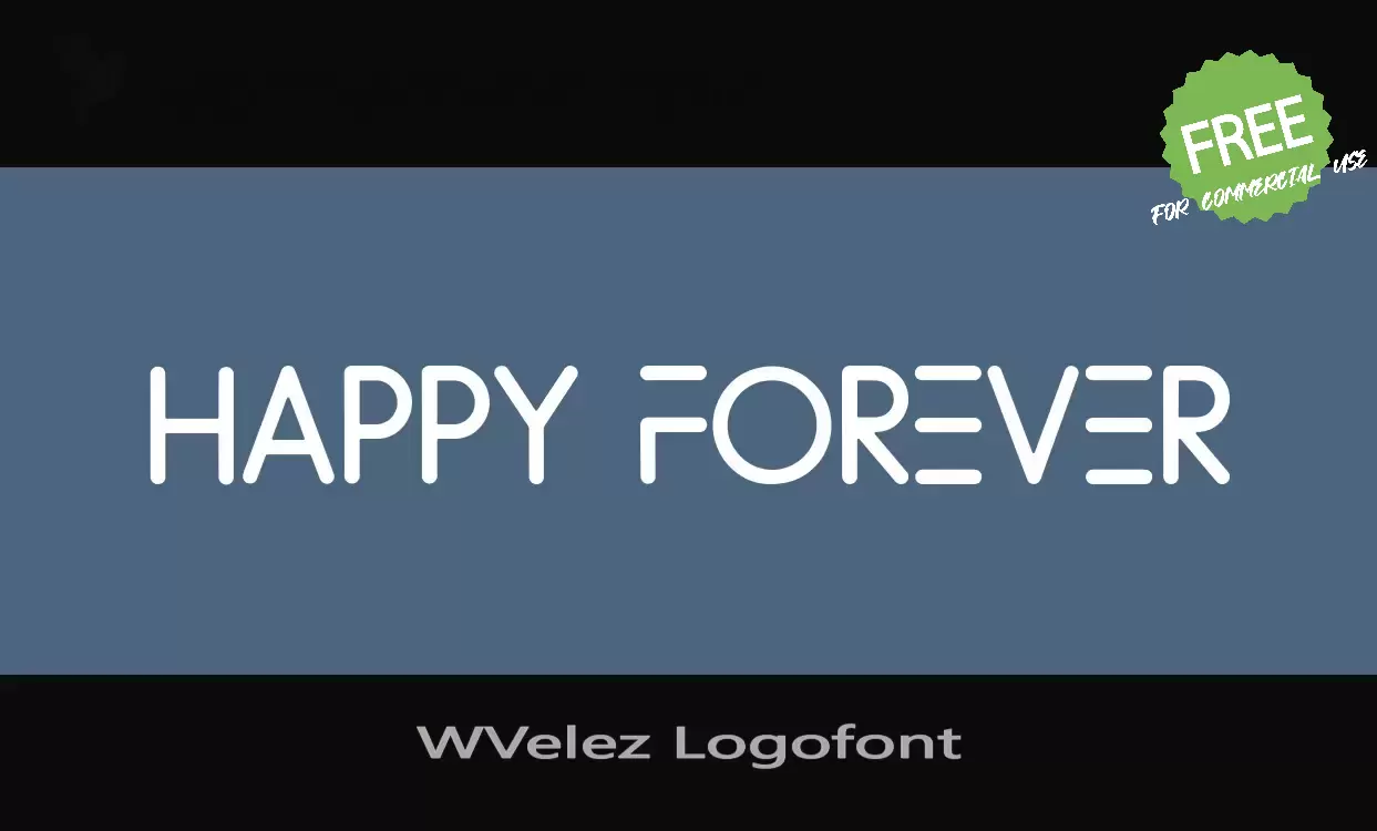 Sample of WVelez-Logofont