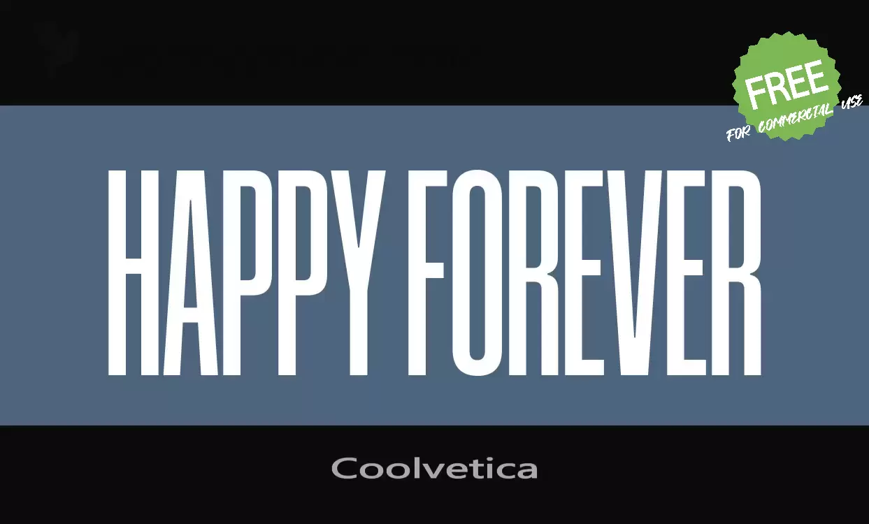 「Coolvetica」字体效果图