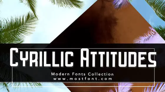 「Cyrillic-Attitudes」字体排版样式